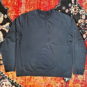 SOLD Lululemon Sojourn Long Sleeve Crew City Sweat Pullover Mens Size L Black